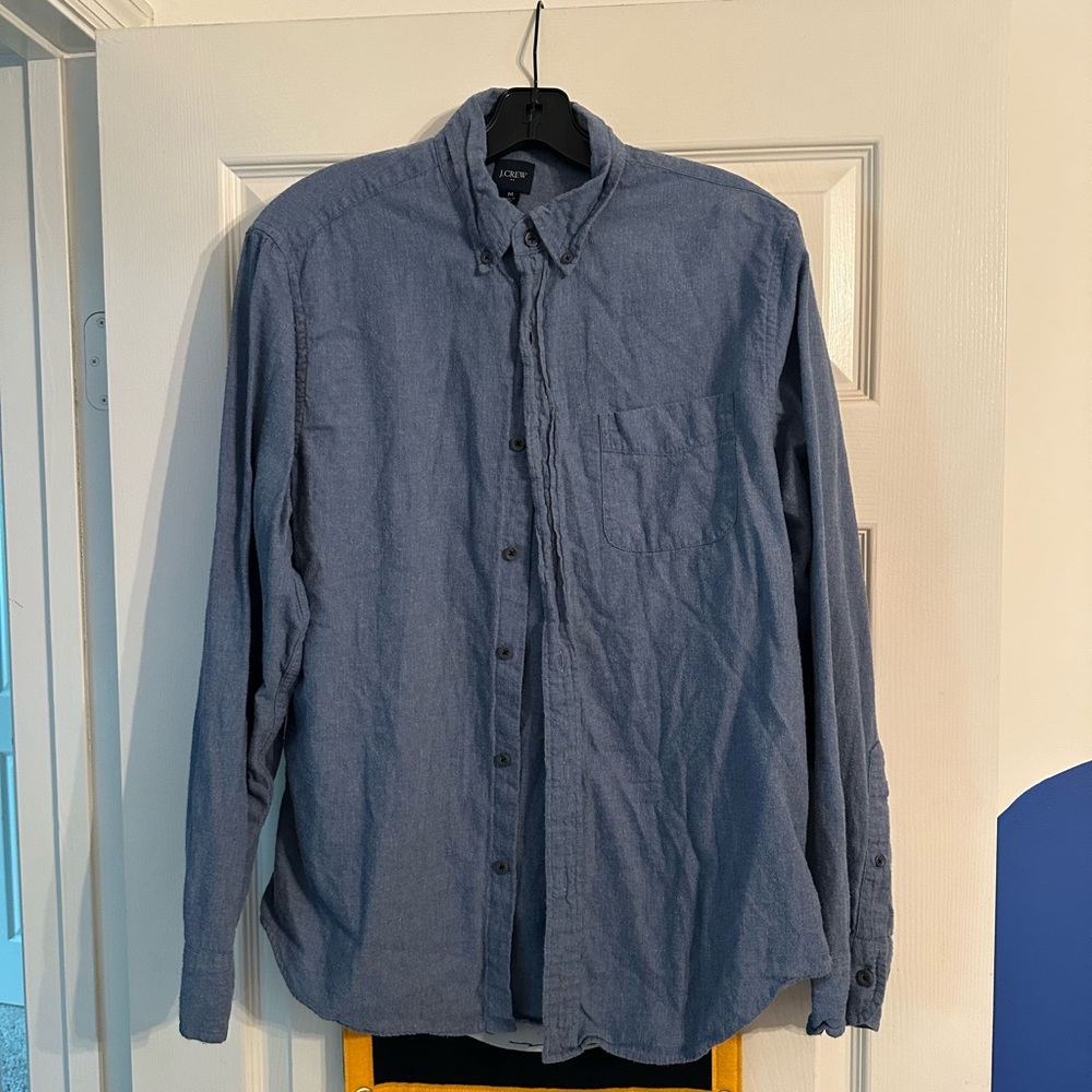 J. Crew Casual Blue Button-Down Shirt
